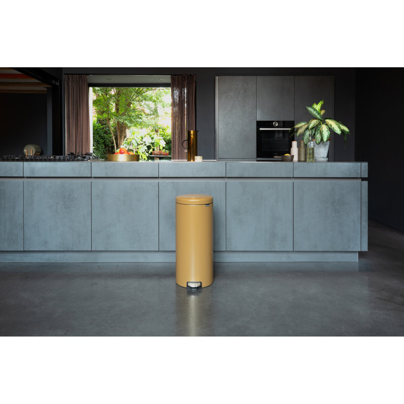 Brabantia NewIcon Soft Closing Pedal Bin, 30 L, Gold