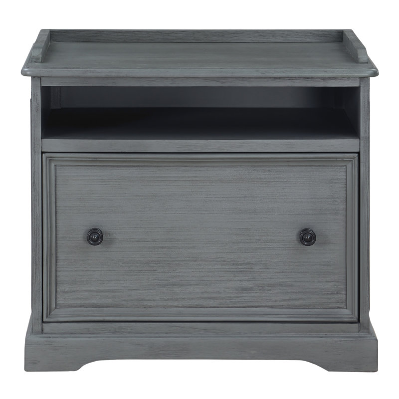 Charesse 27'' Wide 1 -Drawer File Cabinet, Plantation Gray