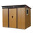 Outdoor Metal Storage Shed with Window and Transparent plate-108284807-113816592