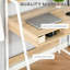 Bureau d'ordinateur compact avec tiroir de rangement et tablettes pour petits espaces