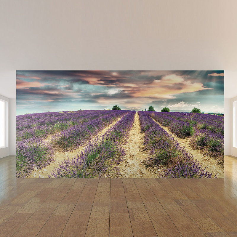 Panneau de papier peint floral Hals, L 100,08 po x l 144 po