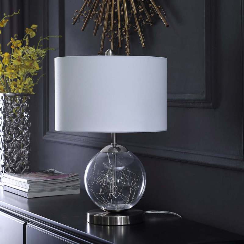 Lampe de table Mid-Century en métal 20,5 "In Athena
