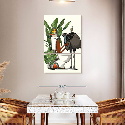 Ketti Emu Using The Toilet