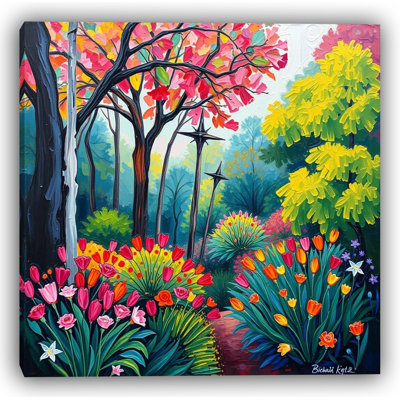 «Whispers of Spring Floral», art mural sur toile