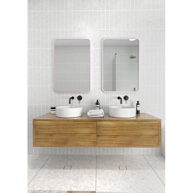 Trinity Metal Mirror, Pink