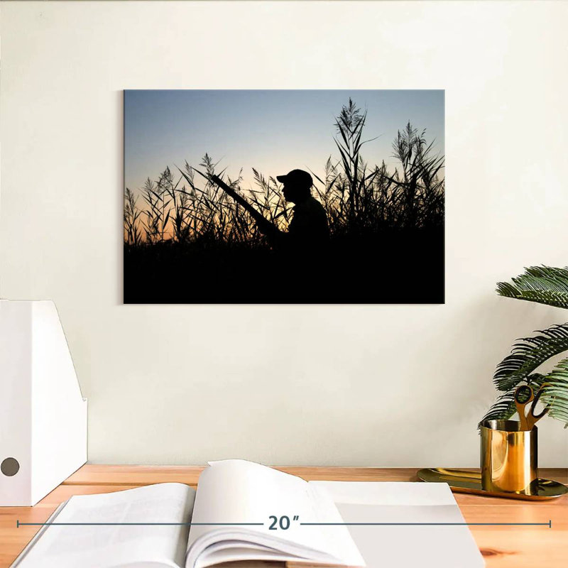 Senne, la silhouette du chasseur, H 8 po x l 12 po