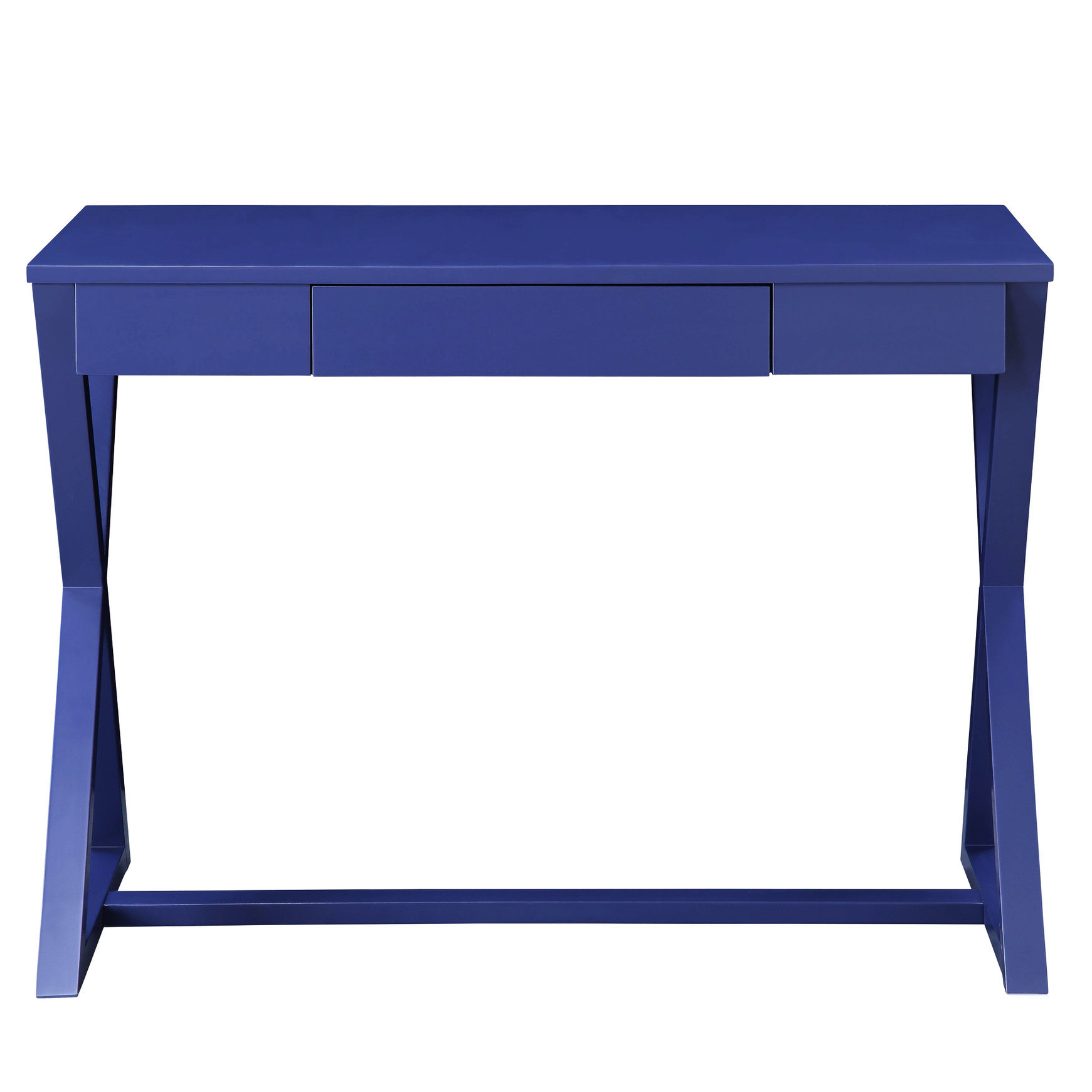 Latitude Run® Modern Twilight Blue Desk With Spacious Work Surface And ...