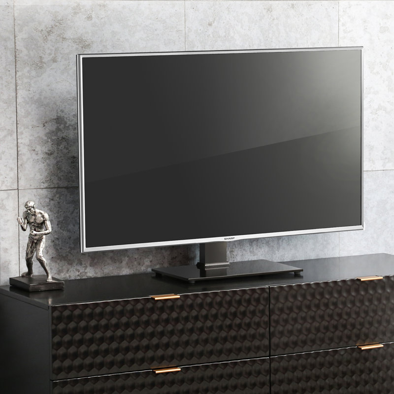 Support de bureau fixe noir à DEL pouvant supporter jusqu'à 8,14 lb