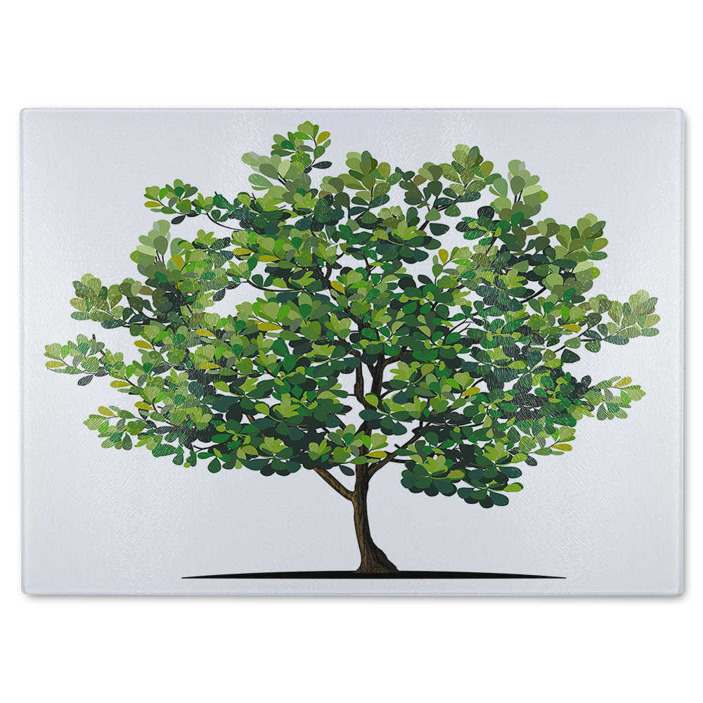 Tree Designer Glass Chopping Board