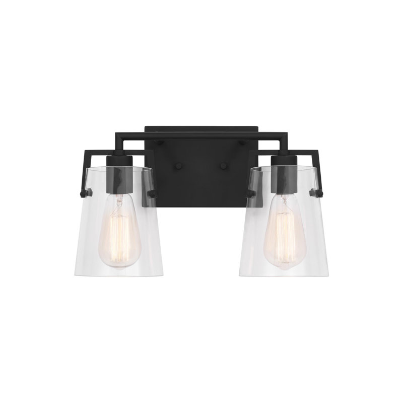 Crofton Vanity Light, 2, Midnight Black