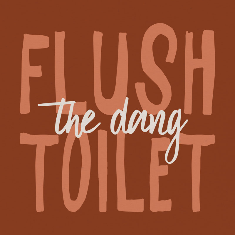 Bathroom Advice III Brown by Wild Apple Portfolio - Wrapped Canvas Print, 51cm H x 51cm W