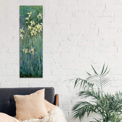 The Yellow Irises by Claude Monet - Panoramic Painting on Canvas