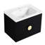Meuble-lavabo mural 28 po avec lavabo Nivaya, pour petite salle de bain