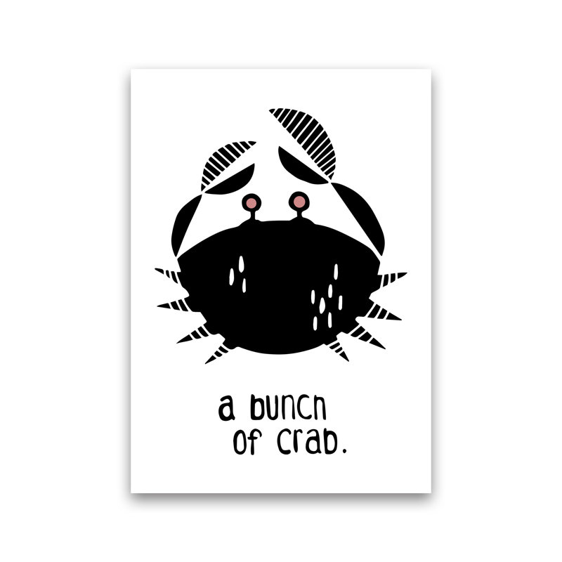 Crab by Miniofmine - Print, Unframed, 30cm H x 21cm W x 1cm D