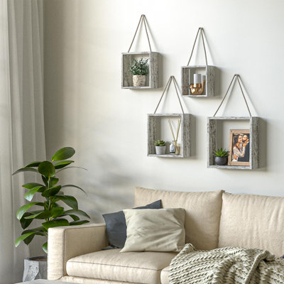Mekela Solid Wood Floating Shelf