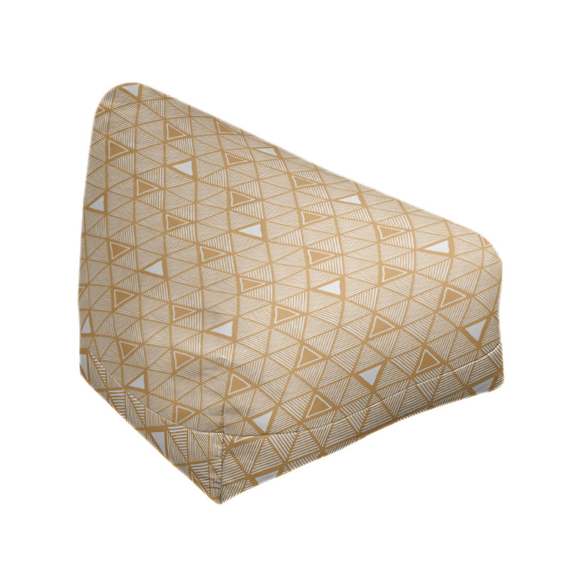 Housse de sac de pois triangles à la main classic, H 30 po x l 30 po x P 25 po, Bourre en polyester, Orange