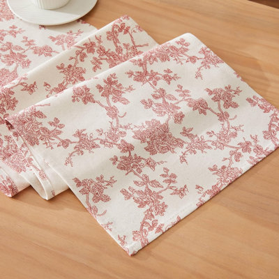 100% pure cotton French countryside table flag