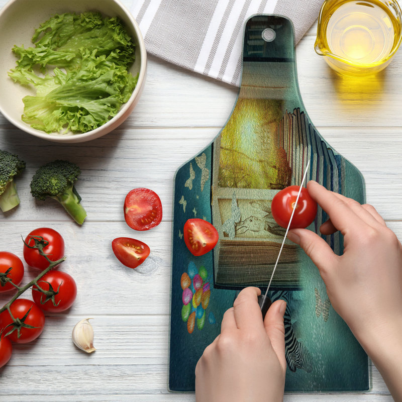 Planche à découper en verre trempé Ambesonne