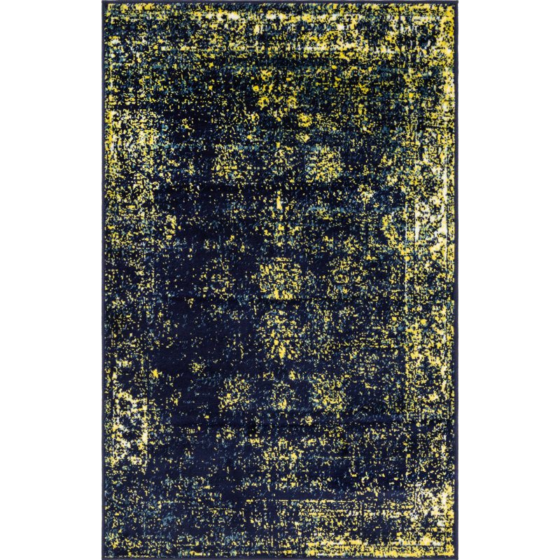 Floral Area Rug, Rectangle 99 x 160cm