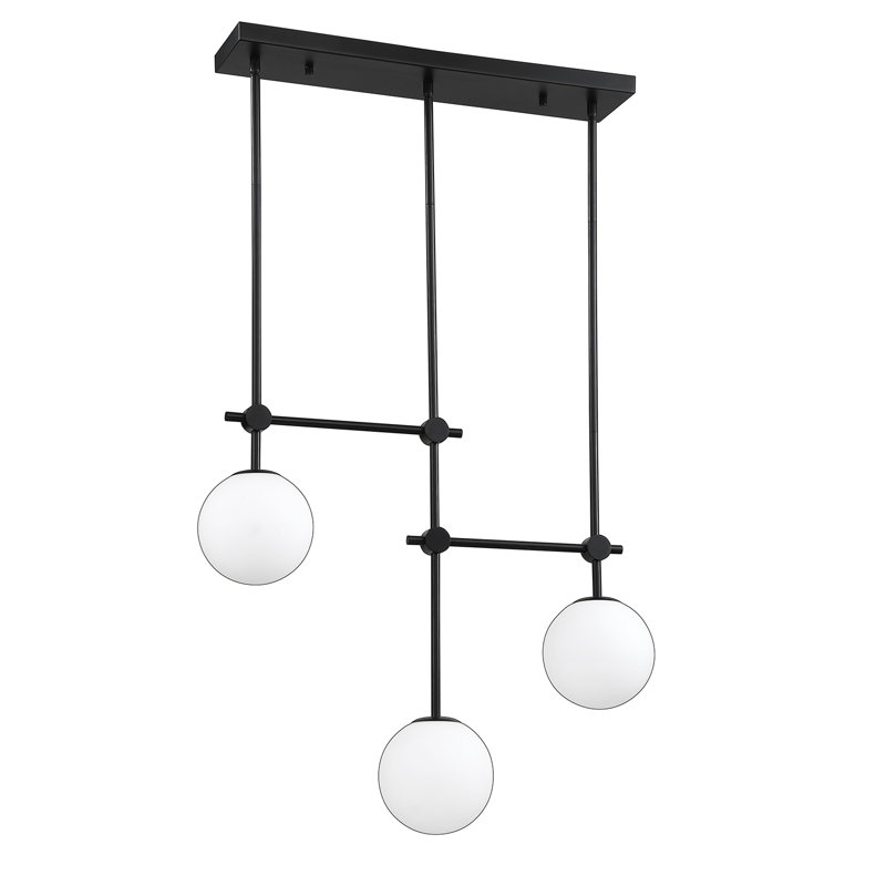 Barre d'éclairage noire 3 lumières Annamarra