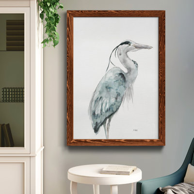 Blue Heron I, reproduction encadrée de qualité supérieure - prête à être accrochée