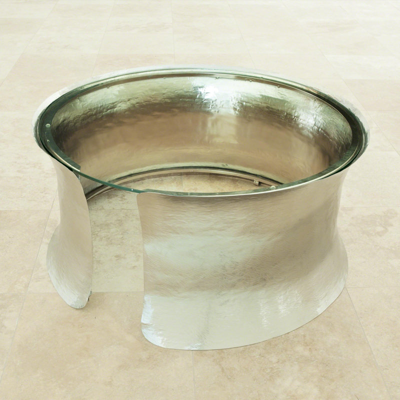 Cuff Glass Top Single Coffee Table