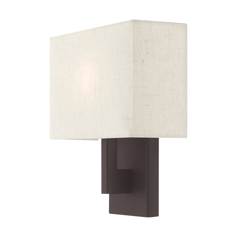 Ayeasha Flush Mounted Sconce, 12" H x 11" W x 3.95" D, Bronze