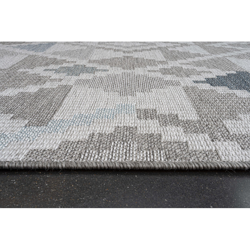 Avenir Geometric Indoor / Outdoor Area Rug, Rectangle 120 x 170cm