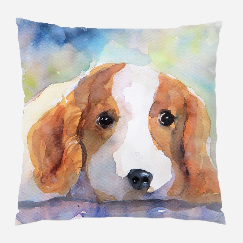 Coussin décoratif pour chien Culberson, Microsuède, Intérieur
