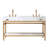 60 " W Freestanding Standard Double Vanity Bathroom Vanity With Engineered Stone Top-377014936-376968907