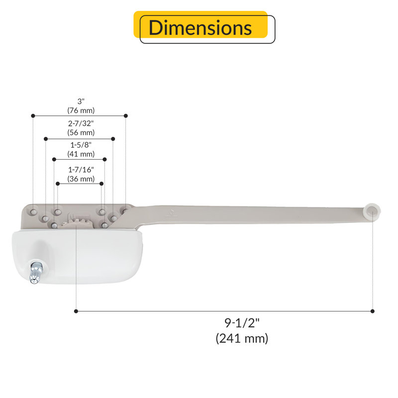 07F3287A103E4B58A5458BE2635276AC Truth Single Arm Operator Ellipse Right Hand Type White
