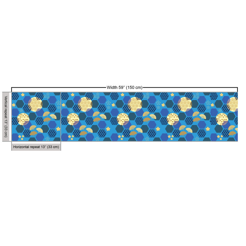 Tissu japonais Ambesonne, l 36 po x L 58 po