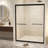 50-54" W × 72" H  Tempered Glass Aluminum Frame Double Sliding Shower Door With Explosion Proof Film