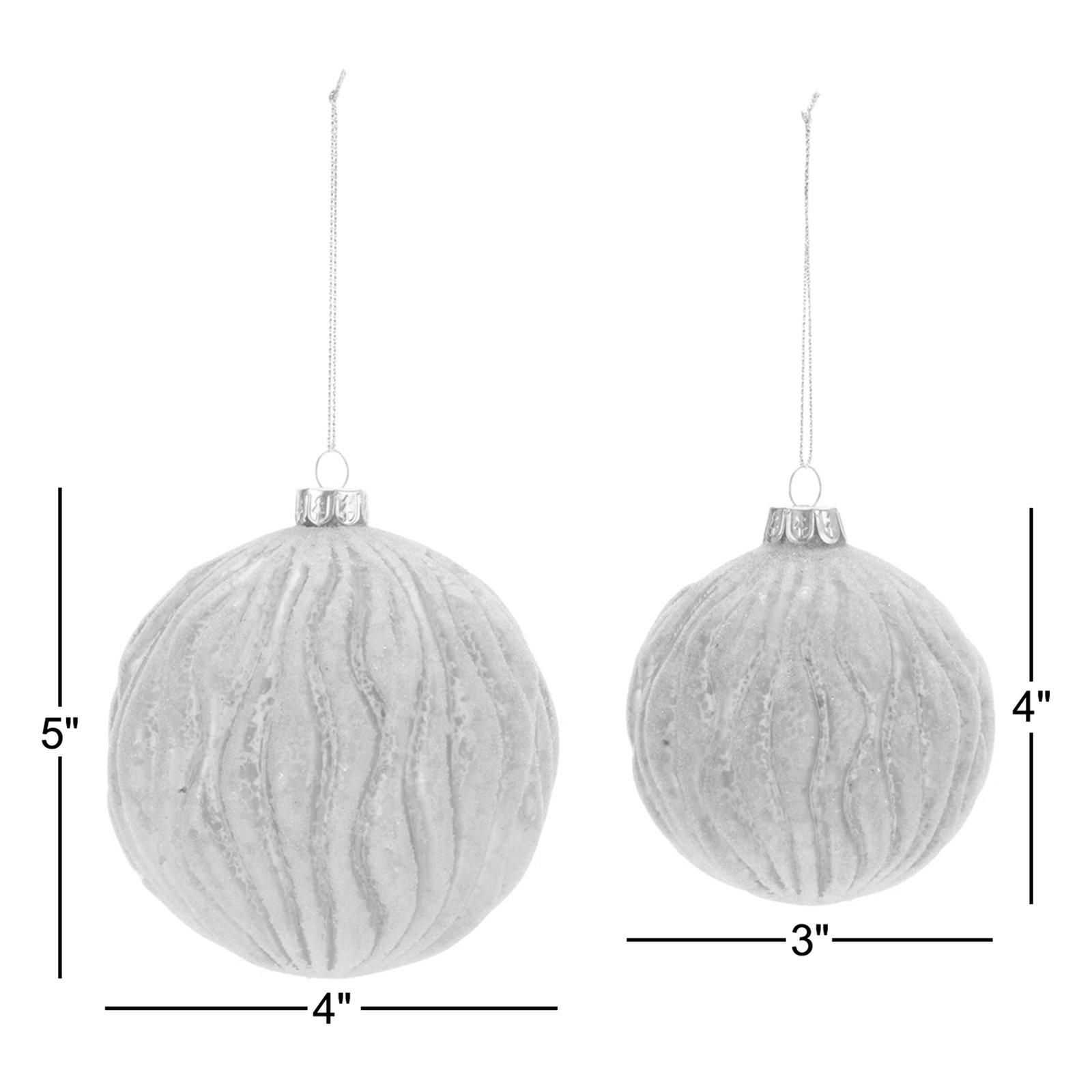4" Glass Bauble