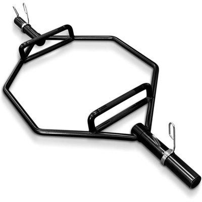 Weight Plate, Steel, Set, Black, This Olympic hex bar is perfect fitness equipment to train your biceps