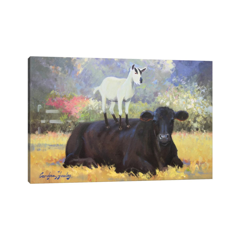 Farm Pals V by Carolyne Hawley - Wrapped Canvas Painting, 101.6 cm H x 66.04 cm W x 3.175 cm D