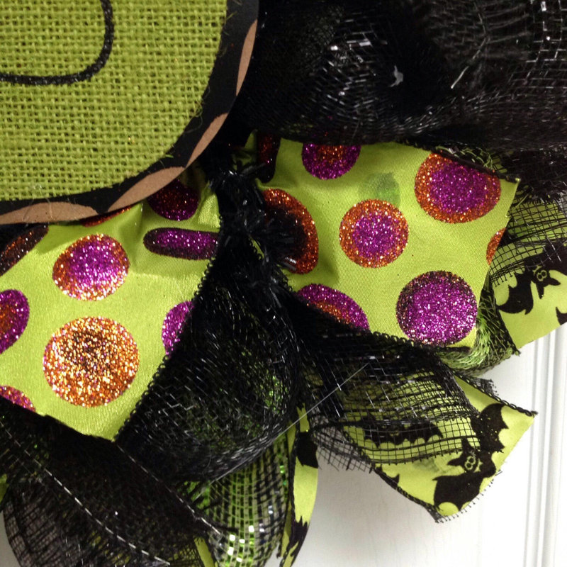 Couronne d'Halloween, monstre de Frankenstein souriant