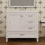 Meuble-lavabo tendance 36 po avec 1 porte à fermeture douce et 3 tiroirs-573502704