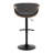 Swivel Upholstered Adjustable Height Counter Stool with Metal Frame-92718776