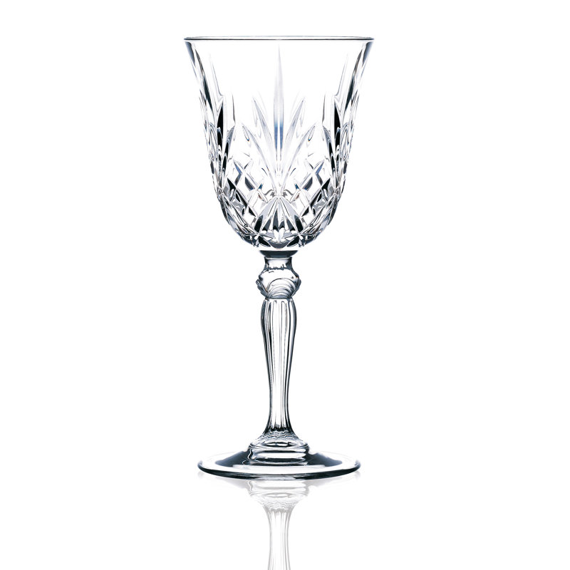 Elegant Clear Crystal Wine Glass Set for Cold Beverages