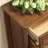 Nut-brown Solid Wood Shoe Storage Bench