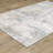 Kluge Abstract Machine Made Power Loom Polyester Area Rug in Gray/Gold-110717273