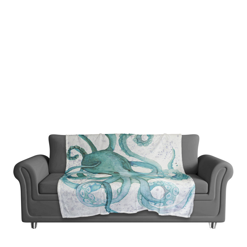 Hand Woven Throw Blanket, Teal