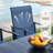 4-Person Patio Dining Set with Round Metal Dining Table and 4 PVC-coated polyester Swivel  Chairs-331165532
