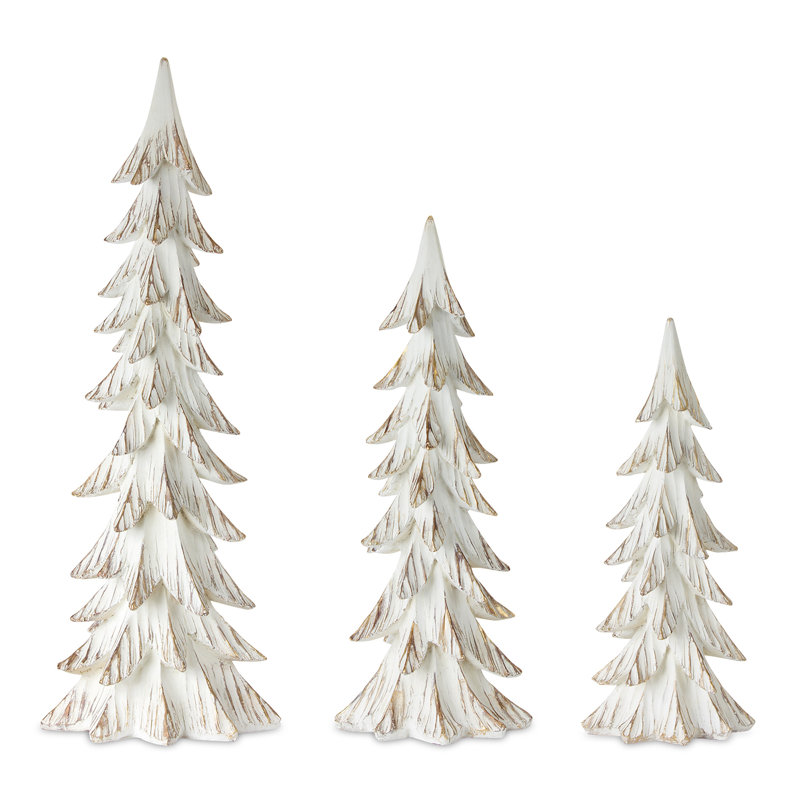 Ensemble d’arbre en résine 3 pièces