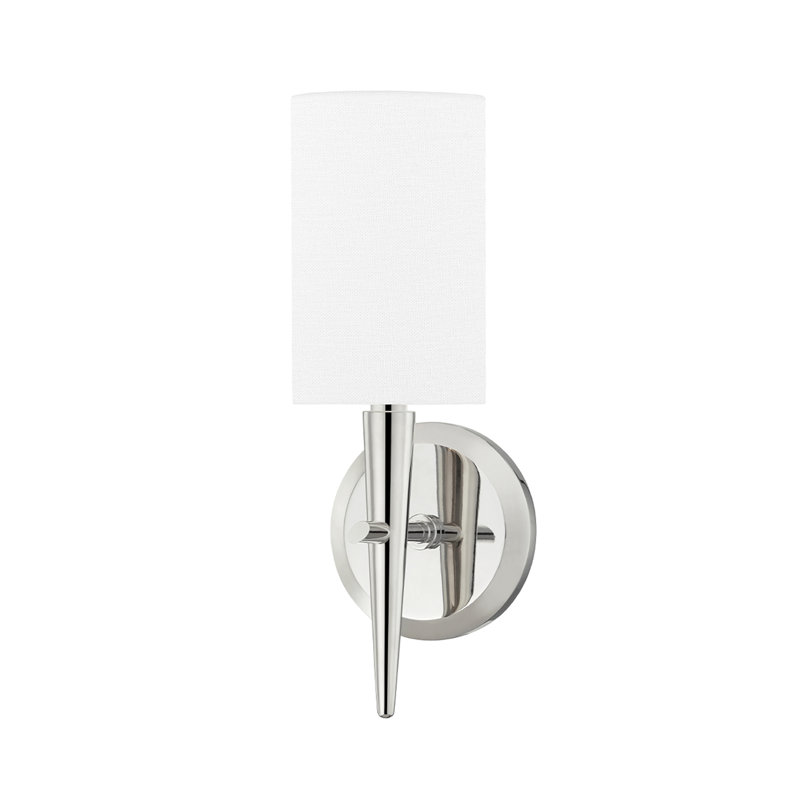 Kirkwood Solid Brass Flush Mounted Sconce, Polished Nickel