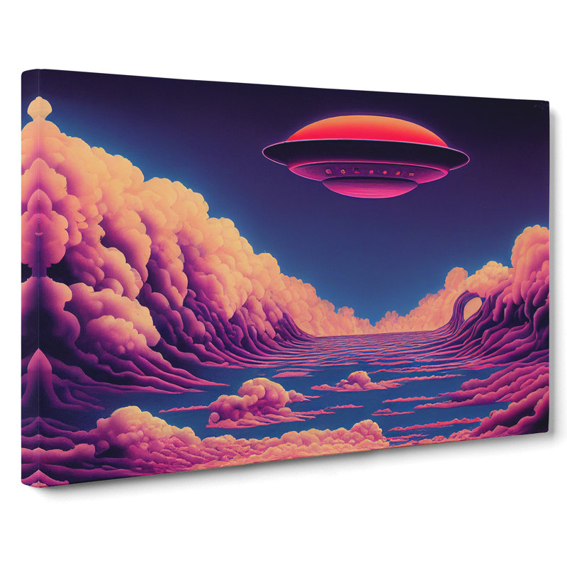 UFO Art Vol.1 - Wrapped Canvas, 35cm H x 50cm W x 3cm D