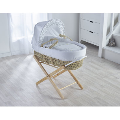 Cotton Blend Moses Basket Bedding Set