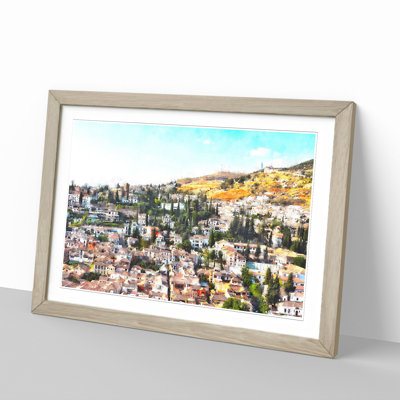 Rooftops in Granada - Picture Frame Painting