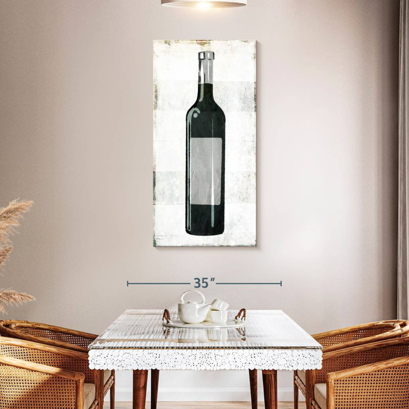 Bouteille de vin, H 48 po x l 24 po